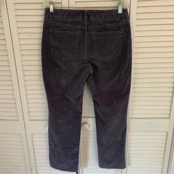 LL Bean Womens Casco Corduroy Pants Gray 10P Petite Mid Rise Straight Leg 500968 - Picture 10 of 16